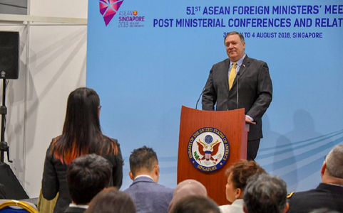 Pompeo îndeamnă lumea, la ASEAN, în Singapore, ”să menţină presiunea” asupra Coreei de Nord