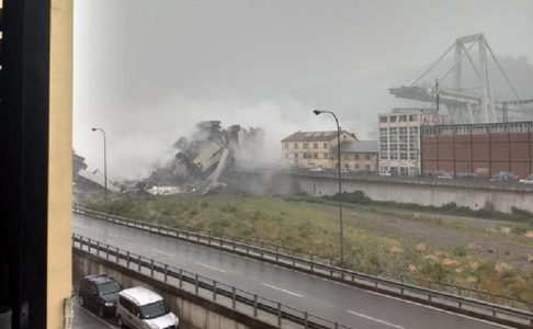 UPDATE - Un viaduct al autostrăzii A10 s-a surpat în Italia, la Genova - 25 de oameni şi-au pierdut viaţa, alţi 11 sunt răniţi. Ministerul Transporturilor: Este cea mai mare tragedie implicând un pod de această importanţă în Europa din ultimele decenii. F