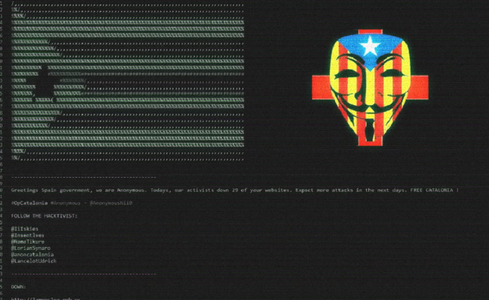 Atacuri informatice vizând instituţii spaniole, revendicate de Anonymous în numele Cataloniei