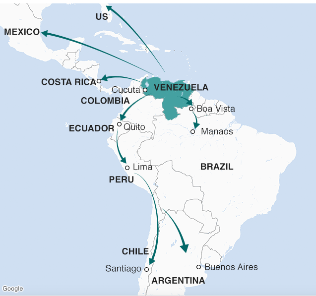 Sute de venezueleni au cerut azil în Peru