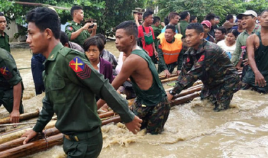 Mii de persoane deplasate în urma ruperii unui baraj în Myanmar