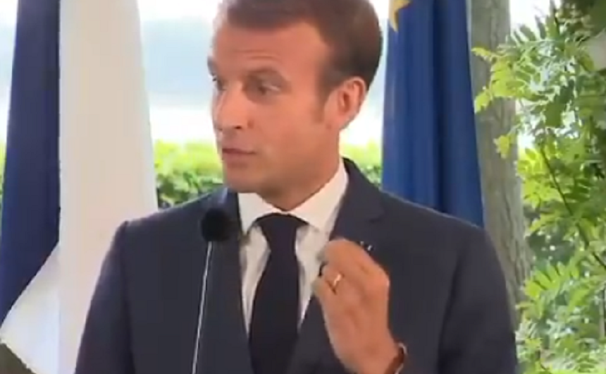 Macron denunţă ”minciuni de stat” şi ”demagogi naţionalişti” care spun ”un pod se surpă, (de vină) este Europa!” 