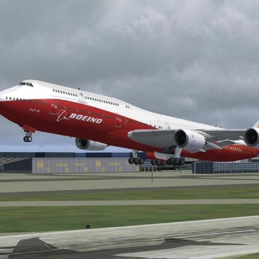 Emirul Qatarului i-a dăruit lui Erdogan un avion Boeing 747-8

