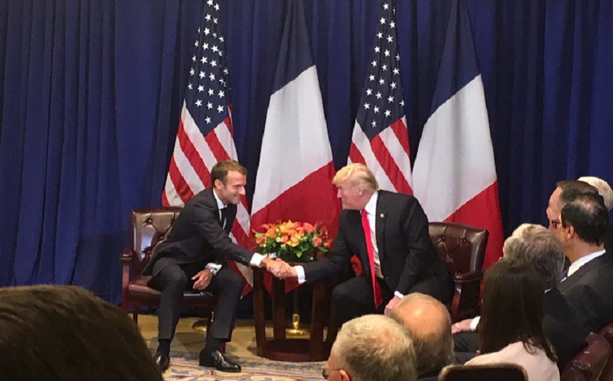 Macron şi Trump încearcă, în marja Adunării Generale a ONU, să-şi atenueze divergenţele