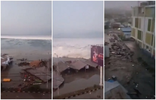 UPDATE - Insula indoneziană Sulawesi, afectată de un cutremur de magnitudinea 7,5, urmat de un tsunami. Numeroase clădiri s-au dărâmat, oraşul Palu a fost inundat de ape. FOTO, VIDEO