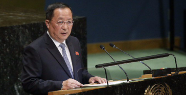 Fără stabilirea încrederii cu Washingtonul, nu va exista o dezarmare nord-coreeană, afirmă şeful diplomaţiei nord-coreene Ri Yong Ho în Adunarea generală a ONU