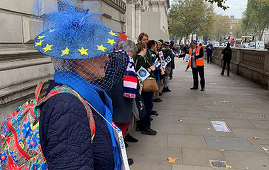 Lanţ uman la Londra, în faţa Downing Street, în apărarea drepturilor expatriaţilor