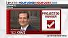 Senatorul republican Ted Cruz, reales în Texas