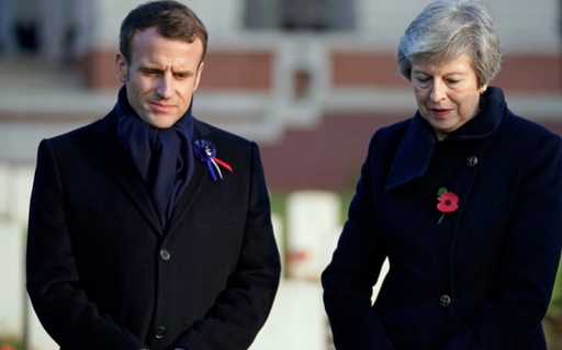 Macron şi May aduc un omagiu combatanţilor ucişi în bătălia din Somme, considerată ”Verdunul britanic”