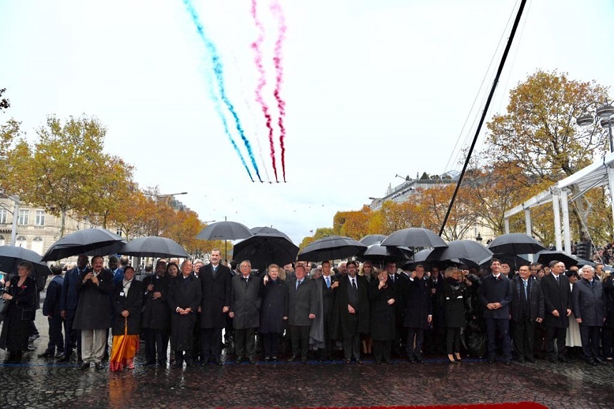 UPDATE: Peste 70 de lideri politici din întreaga lume au participat, la Paris, la celebrarea Centenarului sfârşitului Primul Război Mondial - VIDEO