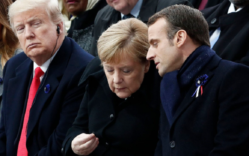 Trump îl critică din nou pe Macron pe tema armatei europene
