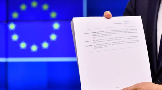 AP: Puncte-cheie ale proiectului acordului divorţului între M.Britanie şi UE