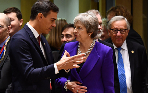 May i-a promis lui Sanchez că acordul Brexitului va ţine cont de problema Gibraltarului, anunţă Downing Street