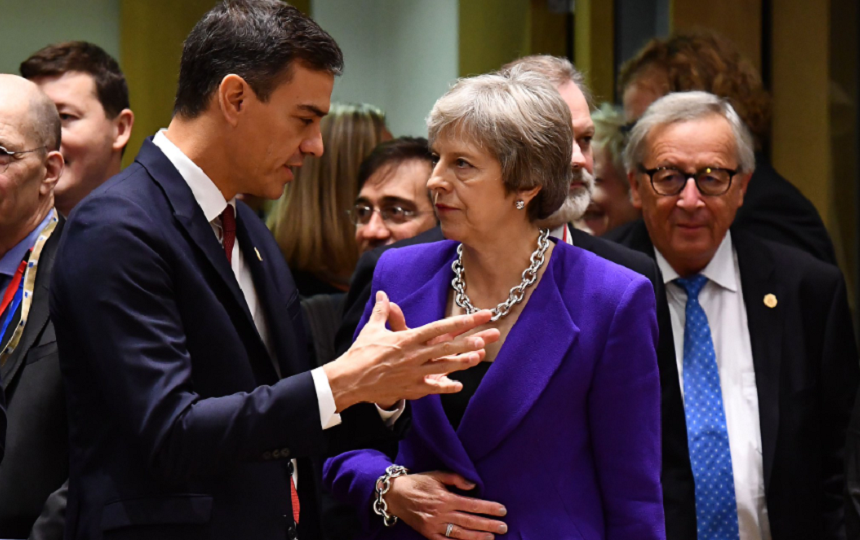 May i-a promis lui Sanchez că acordul Brexitului va ţine cont de problema Gibraltarului, anunţă Downing Street
