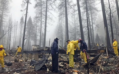 Incendiul cel mai sângeros din istoria Californiei, controlat în întregime după două săptămâni; bilanţul victimelor "Camp fire" revizuit în scădere la 85 de morţi şi 296 de persoane date dispărute