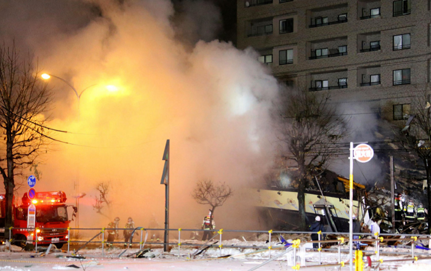 Zeci de persoane rănite în oraşul japonez Sapporo într-o explozie urmată de un incendiu  la un restaurant