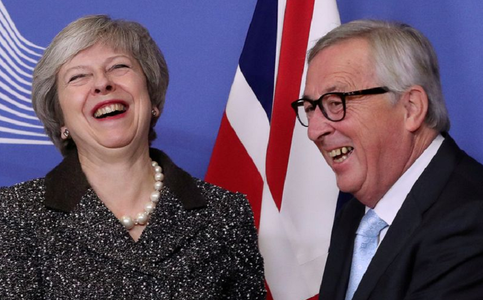 Juncker a discutat cu May despre Brexit şi urmează să discute din nou săptămâna viitoare, anunţă Comisia Europeană