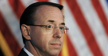 Numărul doi de la Departamentul american al Justiţiei Rod Rosenstein, pe picior de plecare
