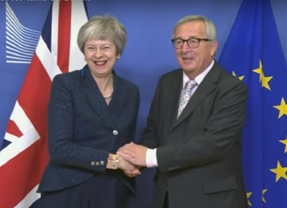 Theresa May a avut o discuţie „constructivă” cu Jean-Claude Juncker
