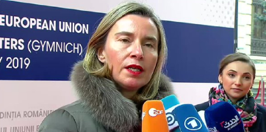 Federica Mogherini face apel, din nou, la soluţionarea paşnică a crizei din Venezuela
