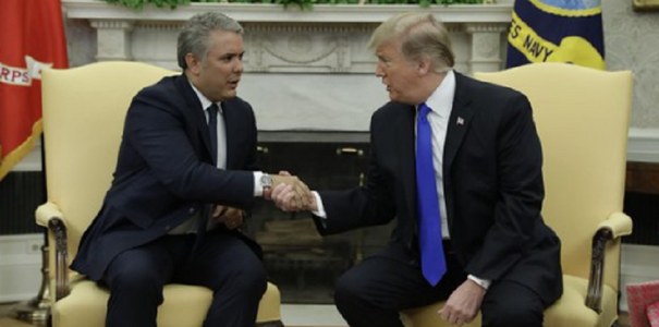 Trump reafirmă, în Biroul Oval alături de preşedintele columbian Duque, că studiază ”toate posibilităţile” în criza din Venezuela