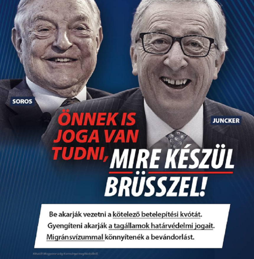 Viktor Orban susţine că este datoria guvernului său să îşi informeze cetăţenii cu privire la planurile despre imigraţie ale UE, ca răspuns la criticile asupra campaniei sale împotriva lui Jean-Claude Juncker

