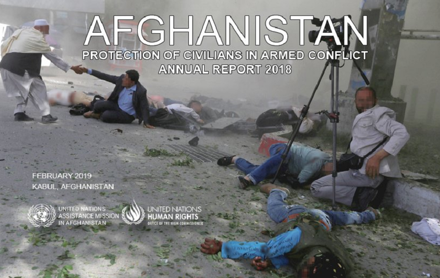 În total 3.804 civili ucişi în Afganistan în 2018, un număr-record, relevă ONU într-un raport