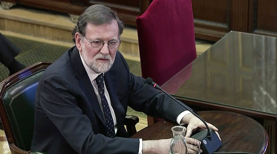 Fostul premier spaniol Mariano Rajoy, audiat la procesul separatiştilor catalani