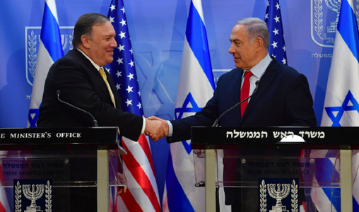 Pompeo îi acuză pe democraţii americani de antisemitism la Ierusalim şi îşi afişează unitatea cu Netanyahu, pe fundalul alegerilor israeliene, împotriva Iranului