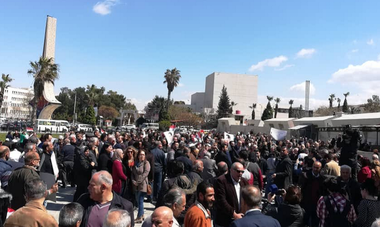 Manifestaţii în întreaga Sirie împotriva deciziei SUA cu privire la Platoul Golan