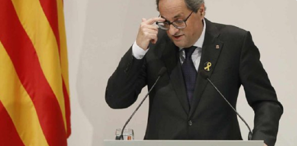 Parchetul catalan depunere plângere împotriva preşedintelui catalan Quim Torra, pe care-l acuză de nesupunere 