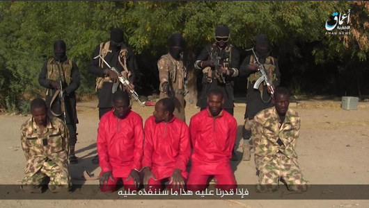 Gruparea Statul Islamic în Africa de Vest (ISWAP), o facţiune Boko Haram afiliată SI, difuzează o înregistrare video a execuţiei prin împuşcare în cap a cinci ostatici nigerieni