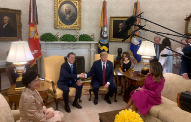 Donald Trump evocă în Biroul Oval, alături de Moon Jae-in, un al treilea summit cu Kim Jong Un
