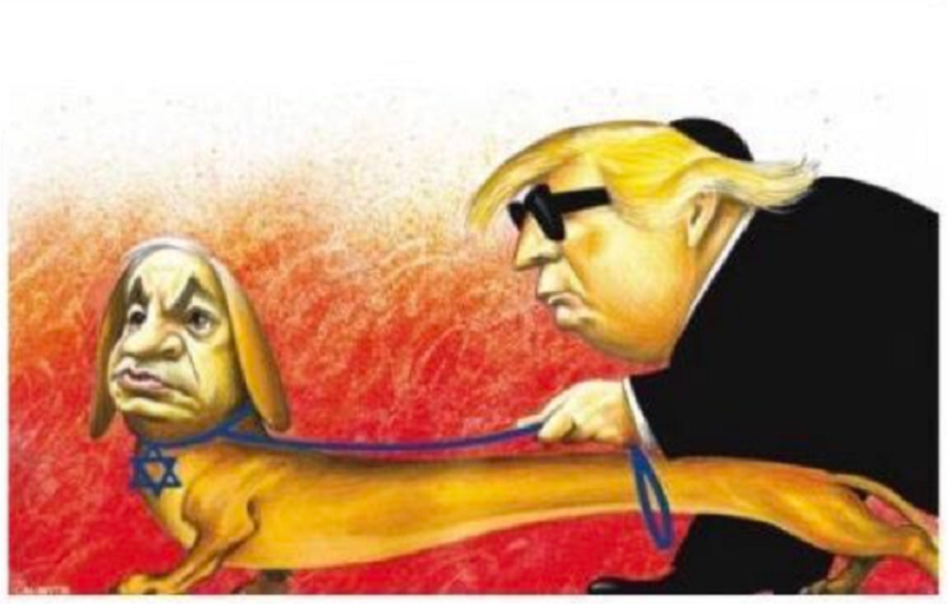 New York Times cere scuze după ce publică o caricatură antisemită cu Netanyahu şi Trump