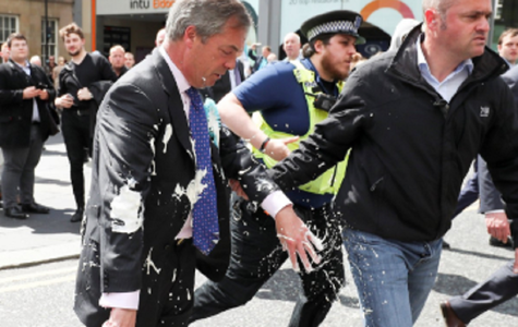 Nigel Farage, împroşcat cu milkshake după un miting de campanie la Newcastle