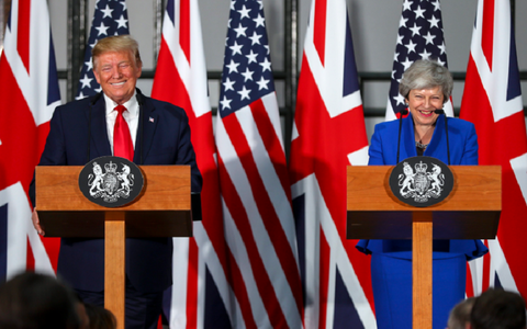 Donald Trump ademeneşte Londra cu un acord comercial ”foarte, foarte substanţial”, ”fenomenal”, după Brexit