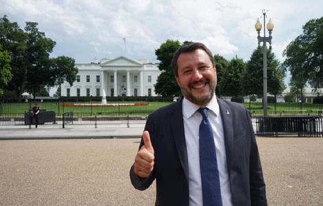 Salvini îşi afişează la Washington apropierea faţă de America lui Trump