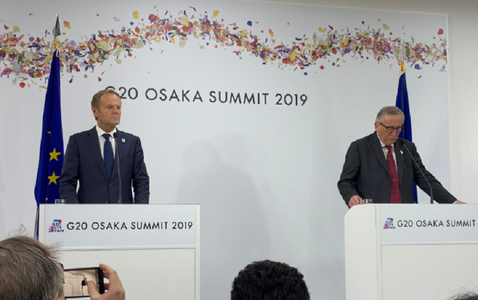 Tusk anunţă la Osaka progrese în privinţa principalelor posturi în UE, însă nu ”fum alb”