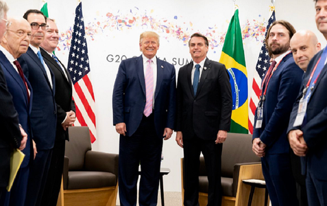 Trump şi Bolsonaro îşi afişează prietenia la G20