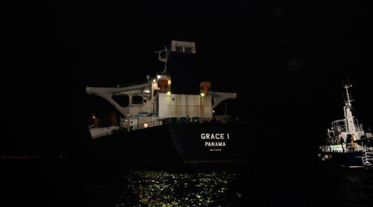 Petrolierul ”Grace 1” sub pavilion panamez, suspectat de livrare de ţiţei iranian în Siria, imobilizat de către autorităţile din Gibraltar