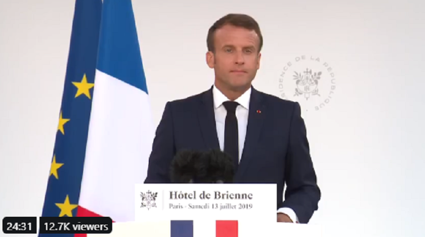 Emmanuel Macron anunţă înfiinţarea unui ”mare comandament militar al spaţiului”