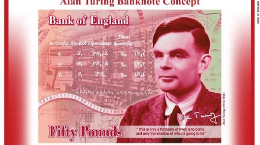 Matematicianul Alan Turing, celebru pentru decriptarea mesajelor codificate în timpul celui de-al Doilea Război Mondial, va figura pe bancnota de 50 de lire sterline

