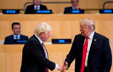 Donald Trump şi Boris Johnson, prieteni adevăraţi sau falşi?