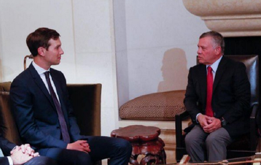 Abdulah al II-lea susţine crearea ”unui stat palestinian independent, în frontierele de la 4 iunie 1967, cu Ierusalimul de Est drept capitală” şi soluţia cu două state într-o întâlnire cu Jared Kushner şi Jason Greenblatt la palatul regal, la Amman