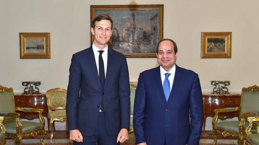 Egiptul îşi reiterează angajamentul faţă de ”soluţii cu două state şi înfiinţatrea unui stat palestinian cu Ierusalimul de Est drept capitală” într-o întâlnire cu Jared Kushner