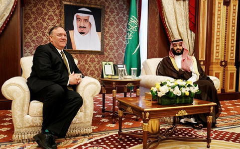Pompeo discută despre securitatea maritimă cu prinţul moştenitor saudit Mohammed bin Salman