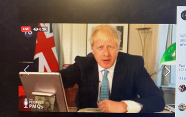 Johnson denunţă, într-o sesiune de întrebări şi răspunsuri în direct pe Facebook, o ”colaborare teribilă” între UE şi aleşi britanici,care-l împiedică să renegocieze Brexitul