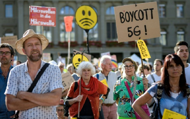 Manifestaţie împotriva 5G în Elveţia