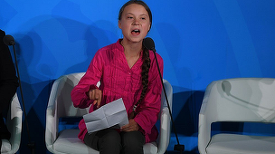 Greta Thunberg la ONU. ”Cum îndrăzniţi? Voi mi-aţi furat visele şi copilăria cu vorbele voastre goale”