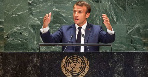 Macron îndeamnă, la ONU, SUA şi Iranul să reia negocierile 